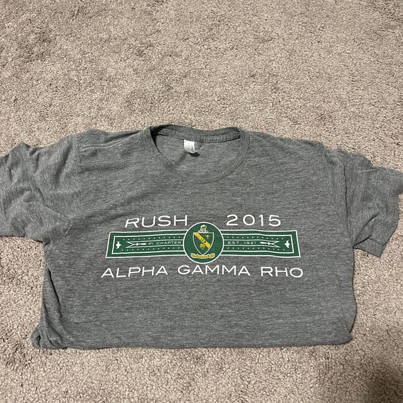 American Apparel Tops - Rush Alpha Gamma Rho 2015 Fraternity T-Shirt